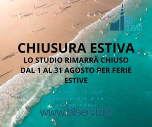 chiusura estiva 2025 bl