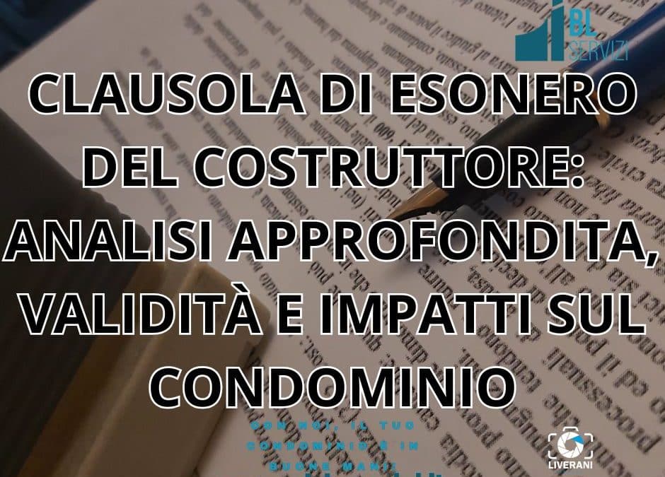 clausola di esonero del costruttore